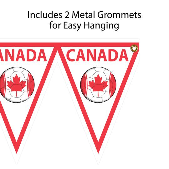 11" x 6.5ft. Canada Soccer Pennant Banner